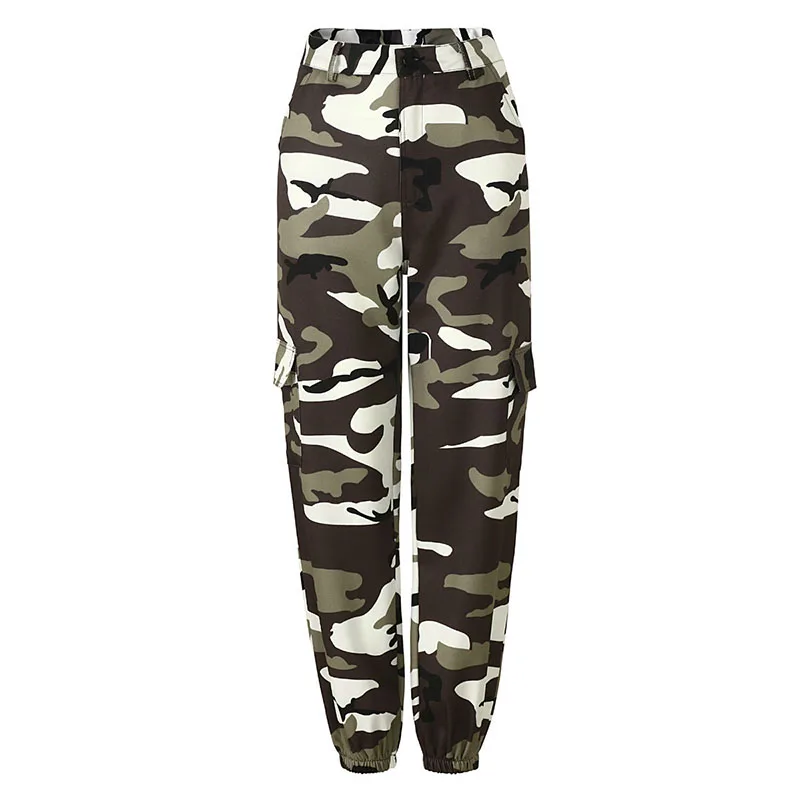 

New Camouflage Jogging Pants Women Spring Autumn Sports Loose Cargo Pants Fashion Streetwear Casual Pants Women