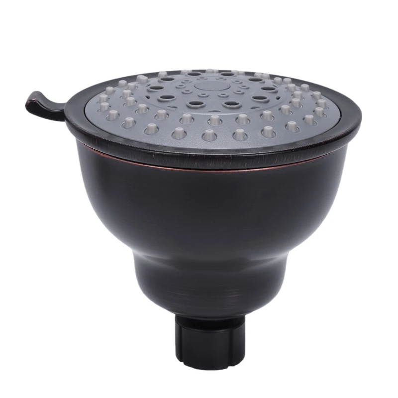 

Bronze Top Shower Head Five-Functions Shower Nozzle Water Saving Shower Head Bathroom