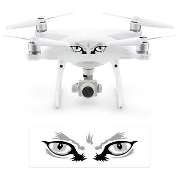 

4pairs Practical Fashion Durable Eye Shape Decorative Stickers Styling Drone Accessory Easy Install Convenient For DJI Phantom 4