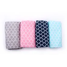 2 шт. темно-синий Quatrefoil плюшевое детское одеялко, ручной работы Quatrefoil Minky одеяло для ребенка DOM109223