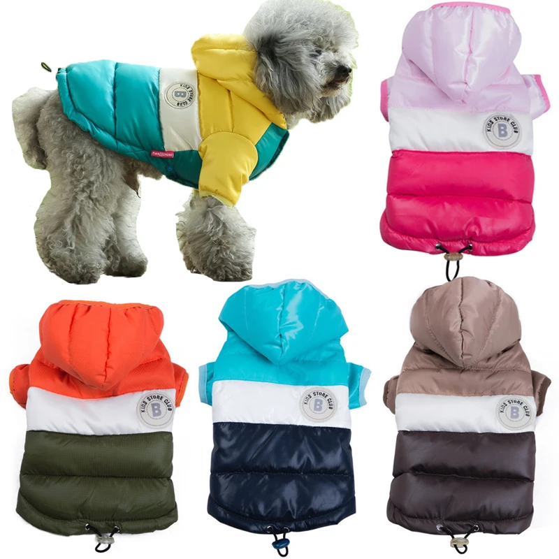 Зимние теплые куртки для собак, утепленные хлопковые рождественские костюмы для щенков, толстовки, одежда для маленьких и средних собак, щенков, кошек, йоркширов