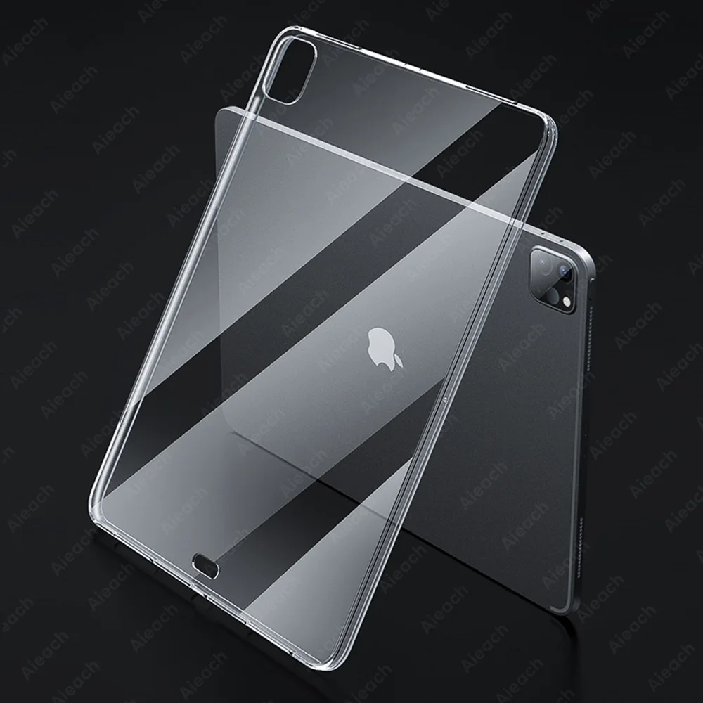 Прозрачный силиконовый чехол для iPad Pro Чехол 2020 11 12 9 10 5 7 2017 2018 2019 2 Air 3 1 Mini 4
