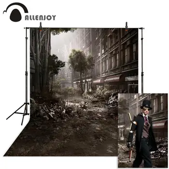 

Allenjoy background city Ruins Tree Realism cruel Lonely cold backdrop photography backdrops photo studio props 300*200cm