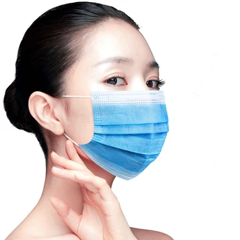 

Spot Mask Disposable Dustproof Breathable Respirator Men's and Women's Three-layer Adult Thick Protective Mouth Cover Men