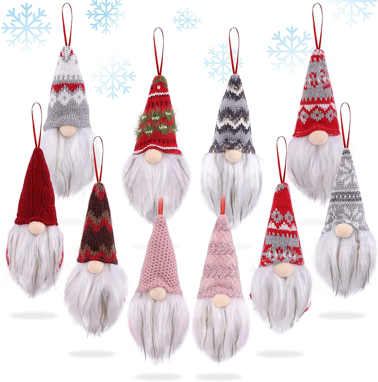 Christmas Tree Hanging Dwarf Ornaments 8 Piece Swedish Plush Beard Handmade Nordic Elderly Elf Christmas Home Decoration Pendant Drop Ornaments Aliexpress