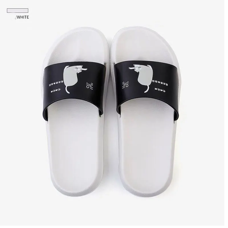 Leondgin New Cartoon outdoor beach Slippers Women's Indoor Slip Bath Slippers Summer Couple Household Bathroom Slippers