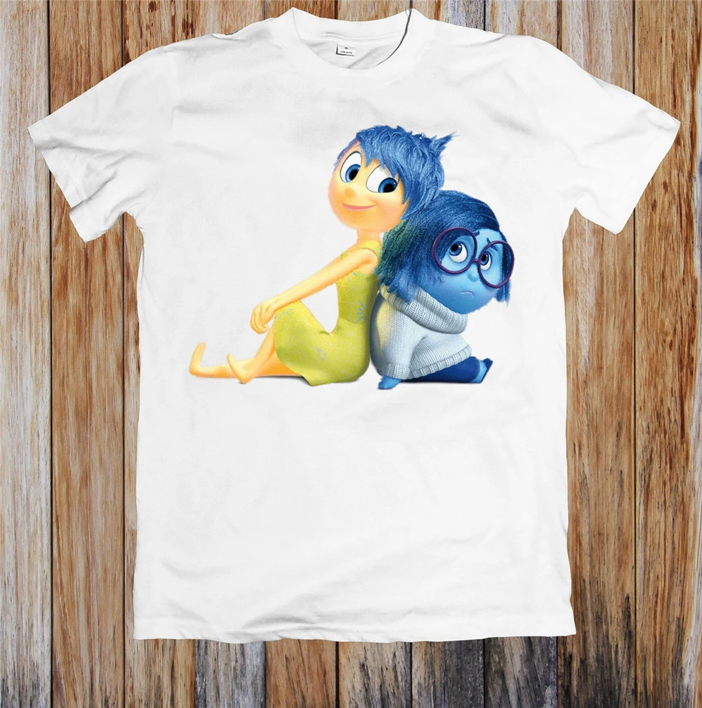 Футболка унисекс с надписью Inside Out Pixar Sad Joy | Мужская одежда