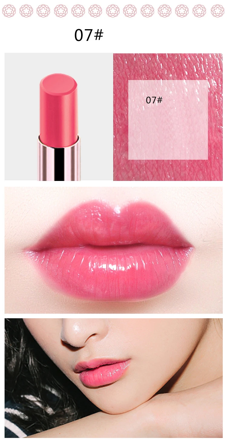 HOJO бренд шесть цветов водонепроницаемый и анти макияж Шелковый скользящий блеск для губ