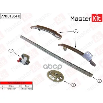 

Set of timing chain Toyota Echo/porte/Premio/vios/Yaris 02-14 masterkit art. 77b0135fk