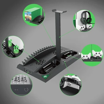 

Six-in-one Charging Seat Multi-function Cooling Fan + Disc Rack Universal Handle Contact Dual Charge For ONE/S/X