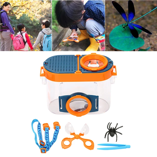 Bug Viewer Insect Magnifier Observer Kit Insect Viewer Magnifier Box Exploration Toy Kid Learning Development Toy 4