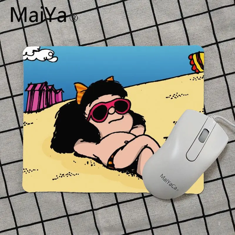 Maiya Высокое качество Мультфильм мафальда коврик для мыши геймерская игра коврики Лидер продаж подставка под руку мышь