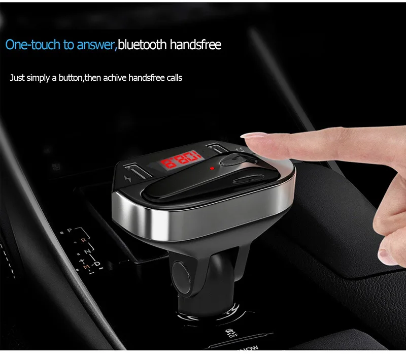 VR робот Bluetooth fm-передатчик гарнитура автомобильный комплект наушники модулятор Автомобильный аудио MP3 плеер с двойным USB зарядным устройством