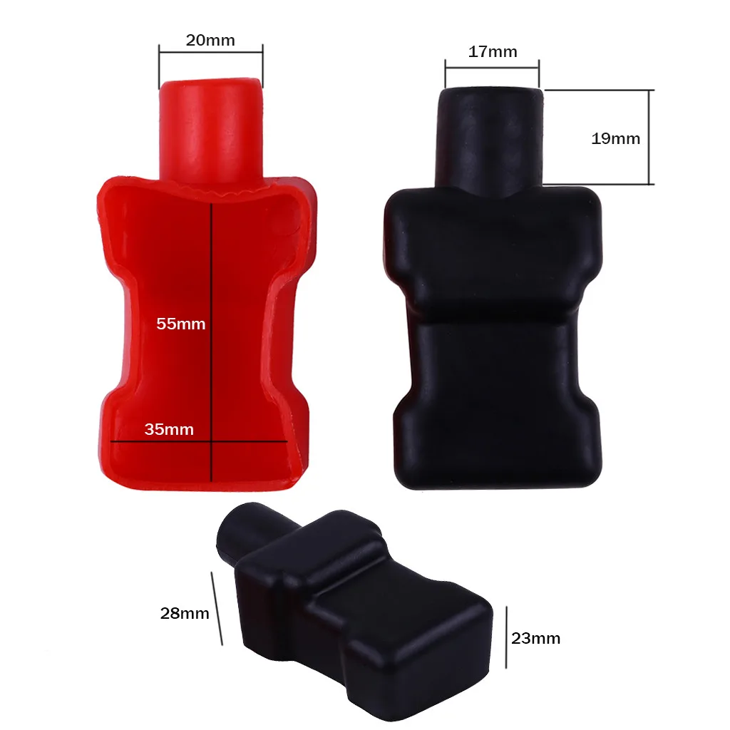 Car Battery Cover Universal Car Battery Negative Positive Protector Terminal Boat Insulating