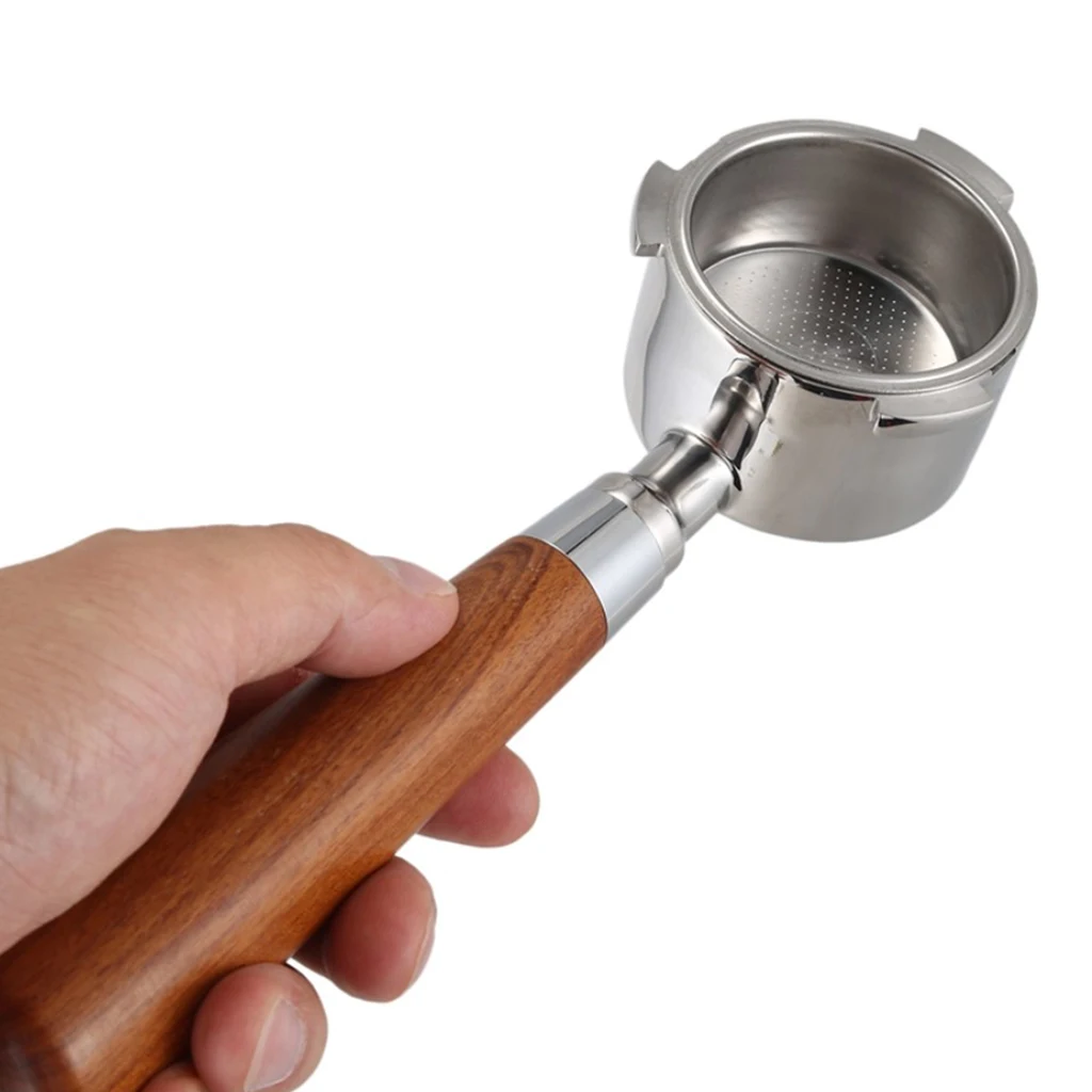 51mm Coffee Bottomless Portafilter for Delong Coffee Machine w/ Filter Basket