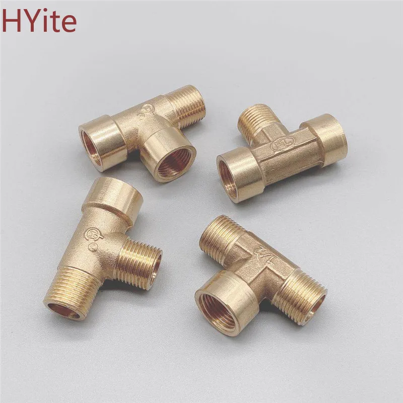 Латунный трубный фитинг Мужской Женский резьба 1/8 &quot1/4&quot 3/8 &quot1/2&quot BSP тройник тип