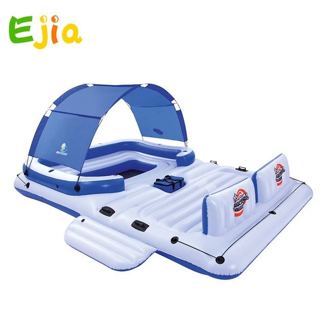 Large Inflatable 6 Person Lake Pool River Floating Island Raft With