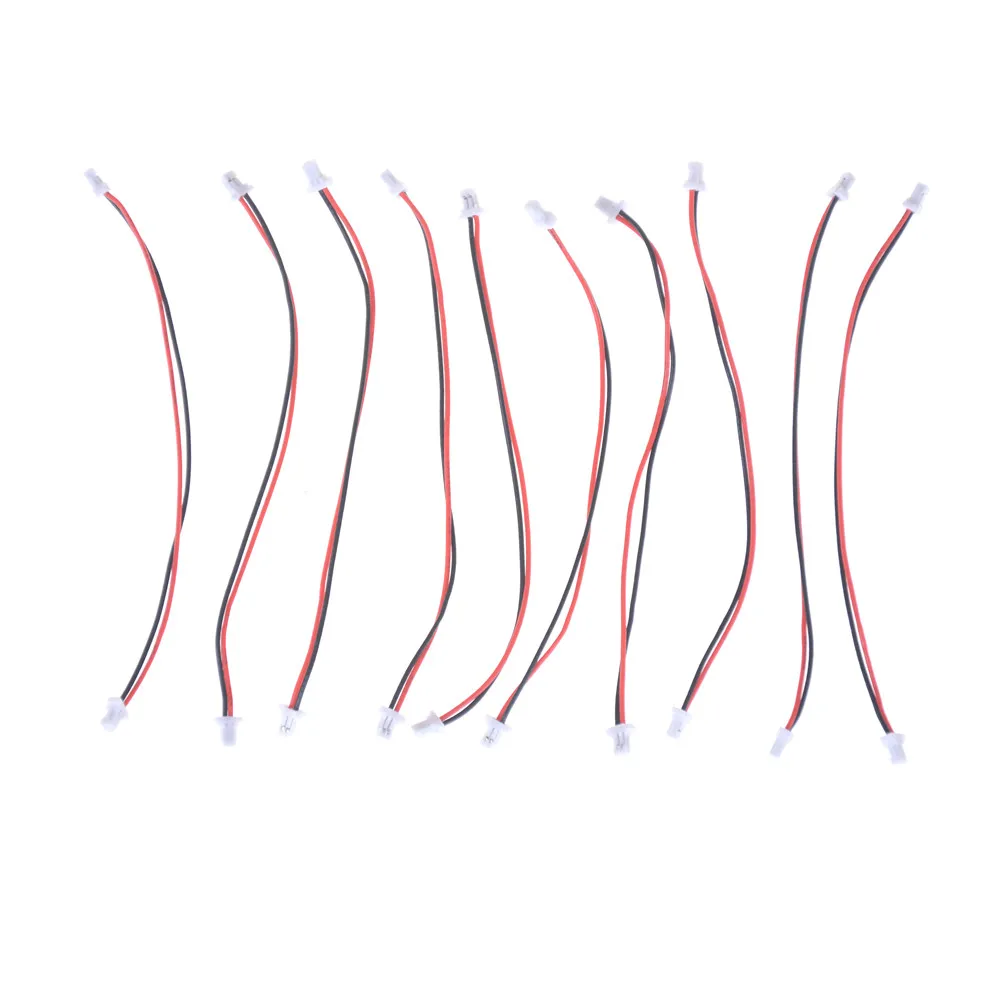 Mini Micro SH 1.0mm 2-Pin JST Double Connector Plug Wires Cables 100MM Wholesale 10pcs/lot