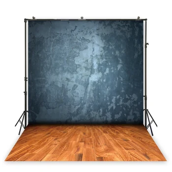 

Haze Blue Solid Color background backdrops Wooden floor Decoration Photography Product Studio Backgrounds xt-1635
