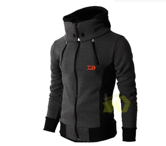 US $24.14 Daiwa Hoodie Fishing Jacket Mens Clothes Fishing Shirt Men Casual Fishing Clothing Zipper Sports H
