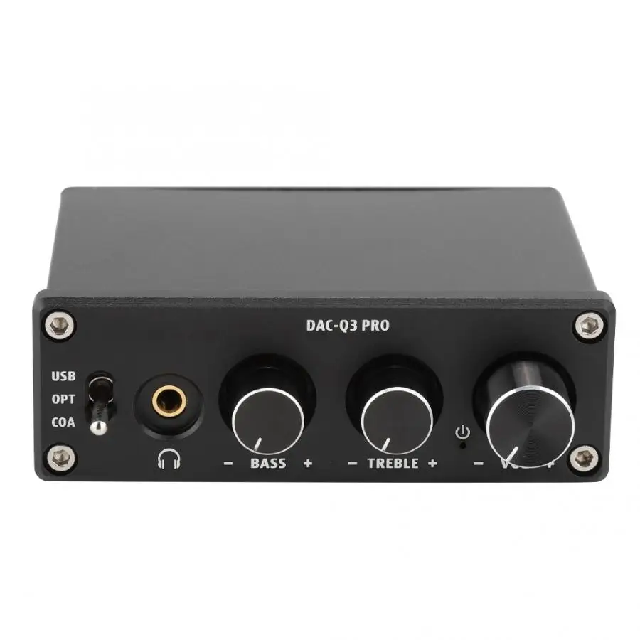 AC-Q3 PRO DAC декодирование аудио декодер с усилителем для наушников функция усилителя для 3,5 мм наушников DC5V1A