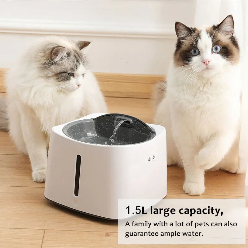 1.5L Электрический автоматический кошачий фонтан диспенсер поилка для домашних животных, собак, кошачий фонтан, поилка, миска для здорового питья, продукт для домашних животных