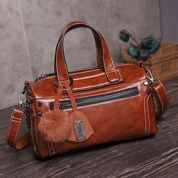 

2020 New Style for Autumn and Winter Hand Carrying and Shoulder Carrying Aslant Vintage Women's Fashion Handbag