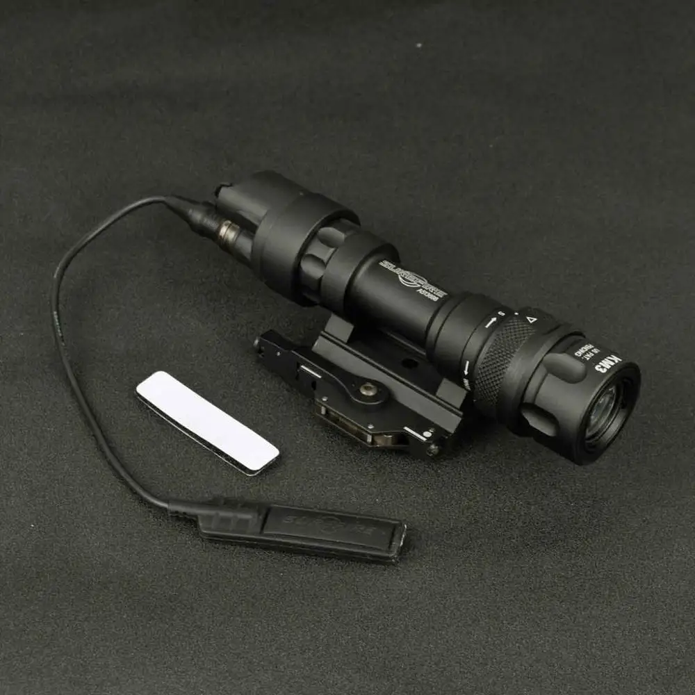 Тактический светодиодный фонарь M952V скаутский фонарик подсветка для оружия с креплением M93 QD водонепроницаемый для винтовки постоянный мгновенный стробоскоп выход - Цвет: Черный