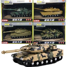  Tank model with sound and light toy car inertia model military chariot vehicle kids toys boys 