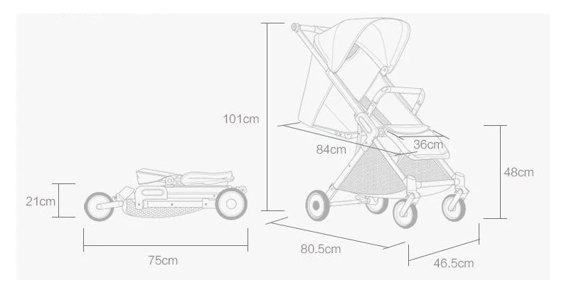 Sale Baby Bicycle Stroller Simple and Lightweight Adjustable Folding Cart 13