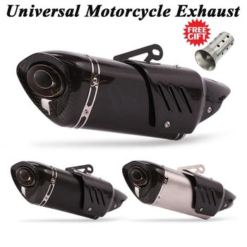

Universal Motorcycle Exhaust Pipe Escape Modified Moto Carbon Muffler DB Killer For Ninja 400 Z900 R6 R3 DUKE 390 CB400 GSR600