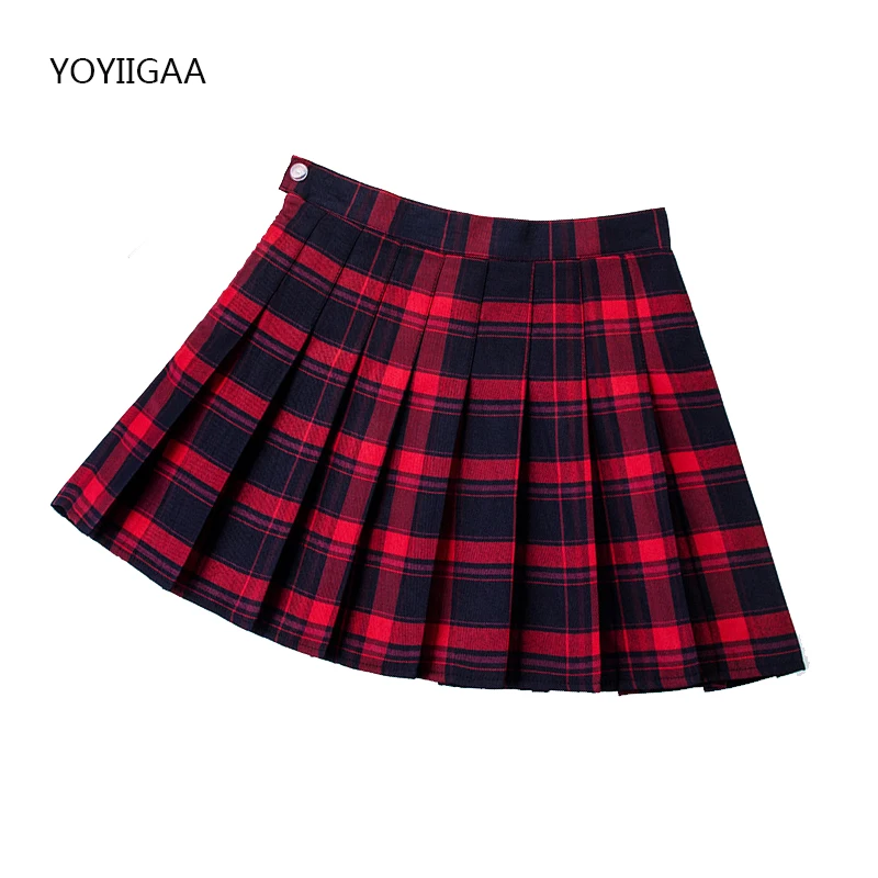 lululemon skirt Summer Women Pleated Skirts High Waist Female Mini Skirt Harajuku Preppy Style Ladies Plaid Skirts Sweet Girls Dance Mini Skirt pink skirt