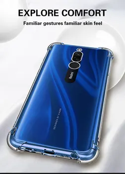 

10PCS For Xiaomi Redmi Note 7 8 Case Cover Silicone Shockproof Redmi 7 Note 7 8 Pro Transparent Protective Xiomi mi 9t K20