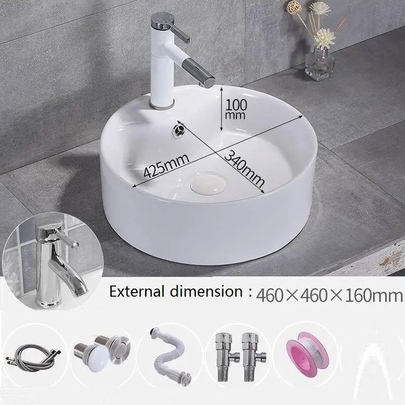 Number 21 Banyo чаша васка Bacia Lavagem Da Appoggio Mano Fregadero Bassin Salle De Bain ванная комната Lavabo Pia Banheiro раковина умывальник - Цвет: Number 21