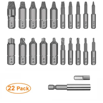 

20xScrew Extractor Easy Out Drill Bits Bolt Extractor Set Damaged Screw Remove