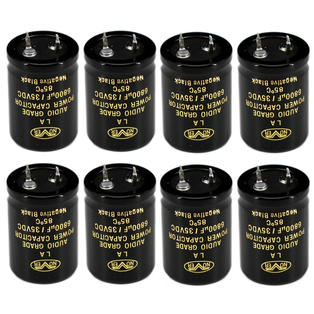 2pcs—12pcs Nover LA 6800uF 35V 25x35mm Pitch 10mm 35V/6800UF HIFI HI-FI Fever Golding Capacitors AUDIO Electrolytic Capacitor 2