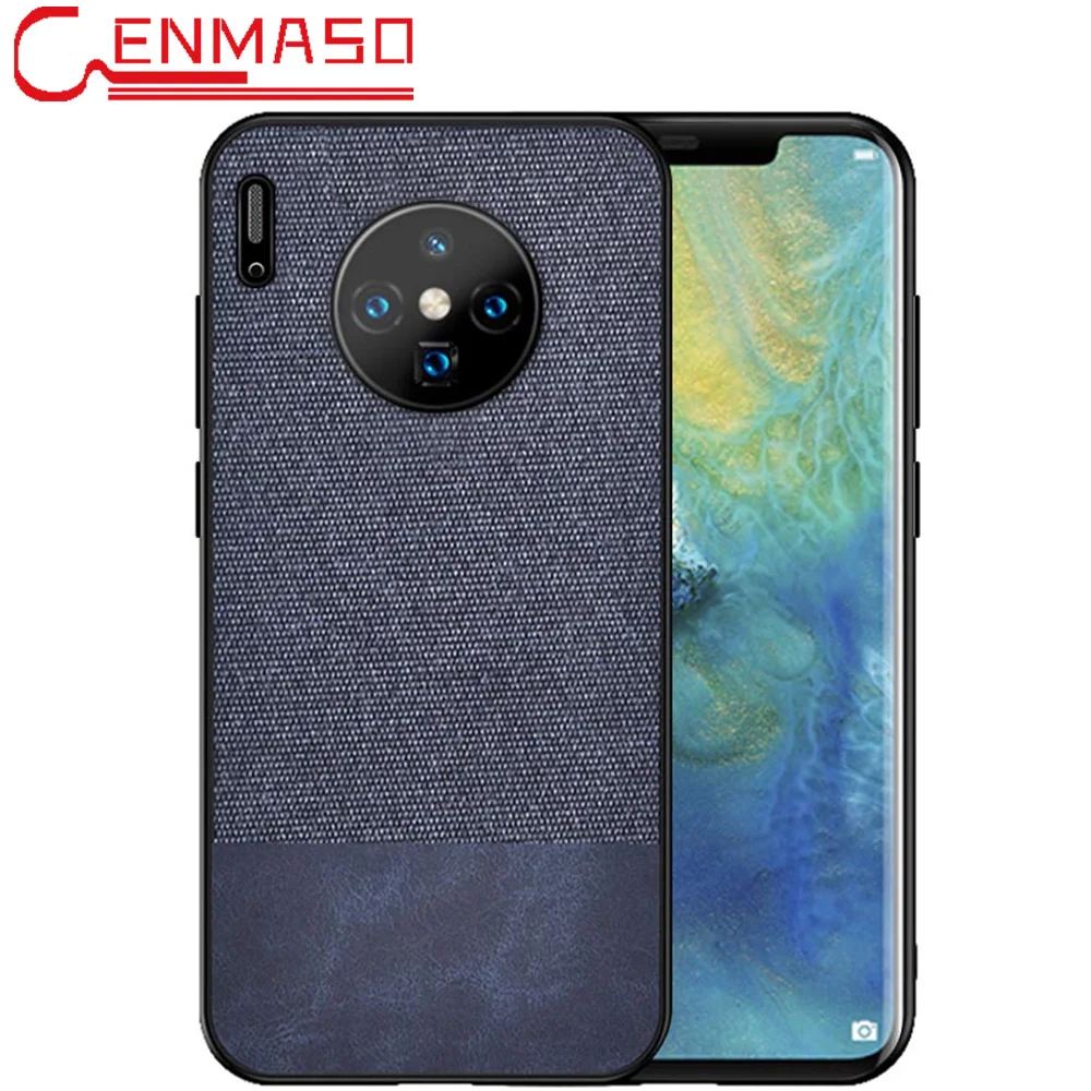 

Mate 30 Pro Case for Huawei Mate 30 Pro 20 Lite 20 X 20X 5G Cloth Fabric Silicone Soft Edge Back Case Shockproof Cover Funda