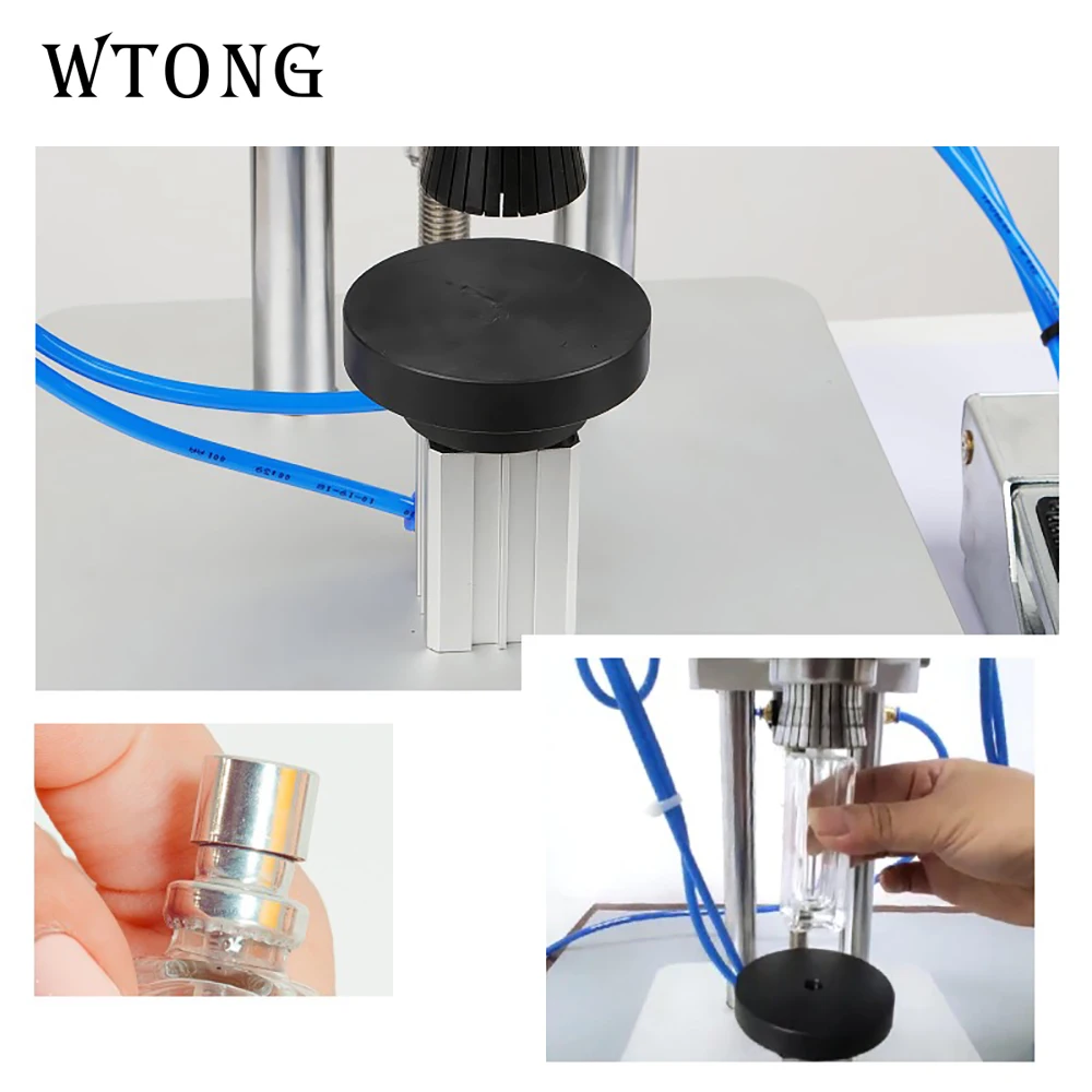 WTONG crimping machine for perfume bottle capping machine bottle pneumatic crimper