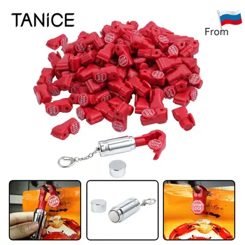 

TANiCE 100Pcs Security Stop Lock Detacher Key Ask for Help Hook Anti-Theft for Prevent Taking Merchandise Off Slatwall Hooks 6mm