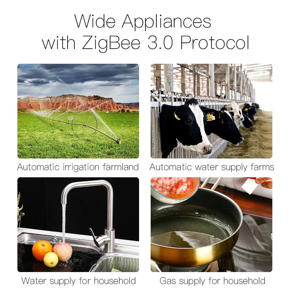 ZigBee 3,0 Smart клапан для газа, воды Управление; SmartThings App дистанционного Управление эхо плюс голос Управление, работа с Alexa Google Home