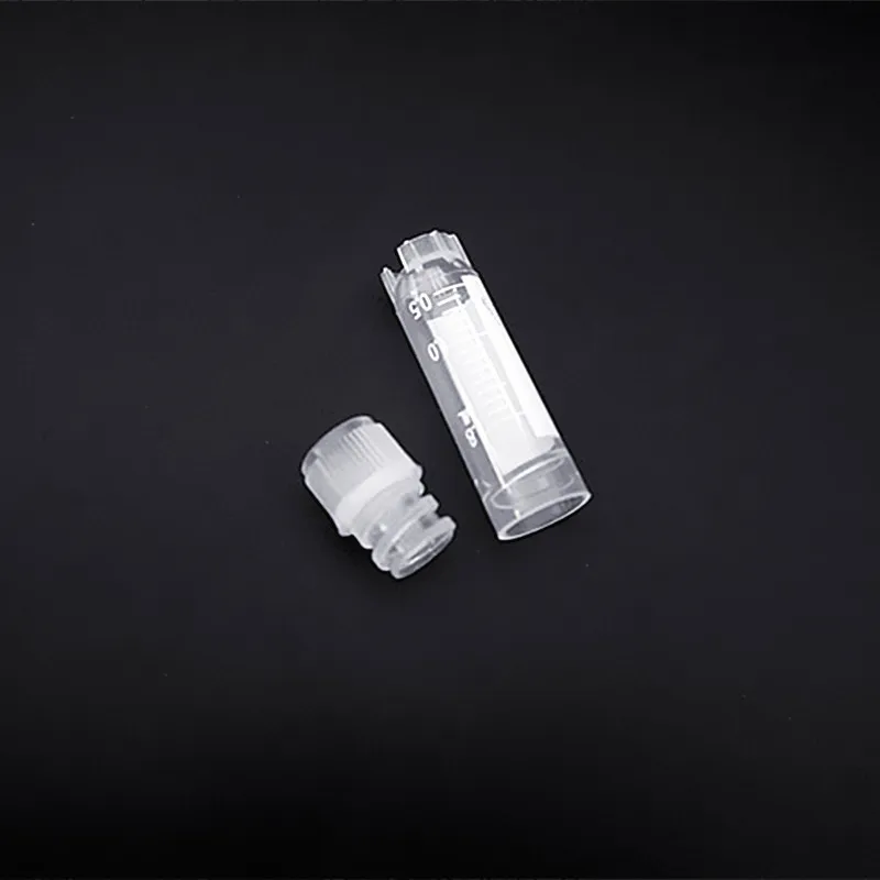 500Pcs/Lot 2ml Internal Rotating Cover Cryogenic Vials Cryopreservation Tube 1.8ml Graduation Cryovial Laboratory Test Tube
