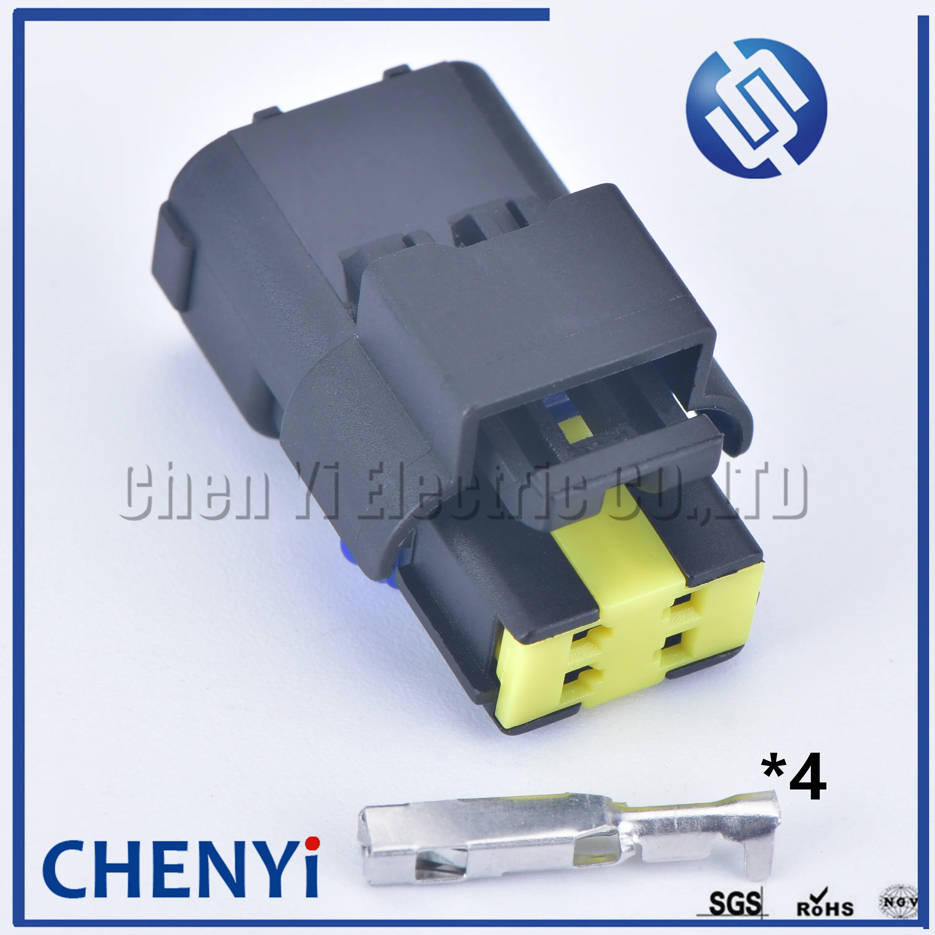 2 sets Delphi 4 pin female Waterproof Automotive Connector Auto Gas Socket BYD Flute Pressure Sensor 15369055 FCI SICFHPE04BK |