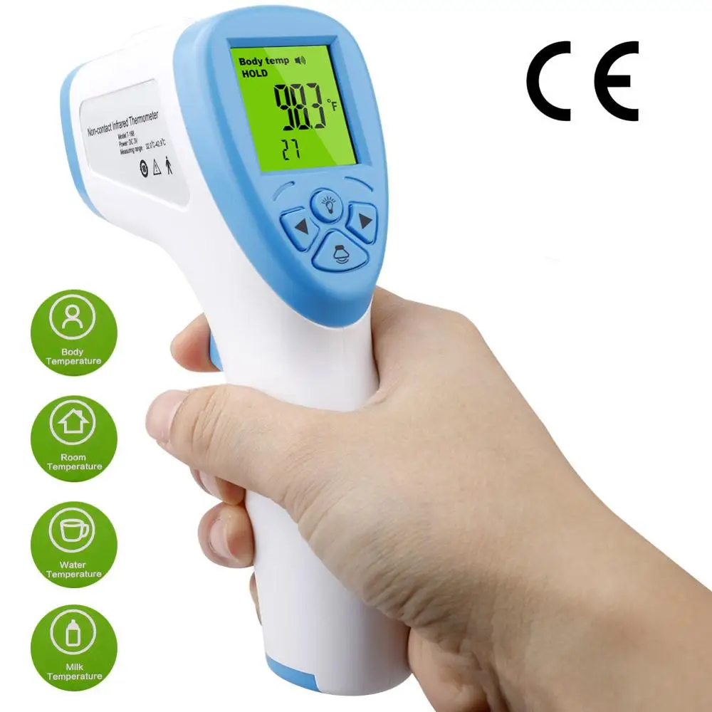 

CE Approved Non-contact Body Thermometer Forehead Digital Infrared Thermometers Family Use Termometro Baby/Adult Temperature