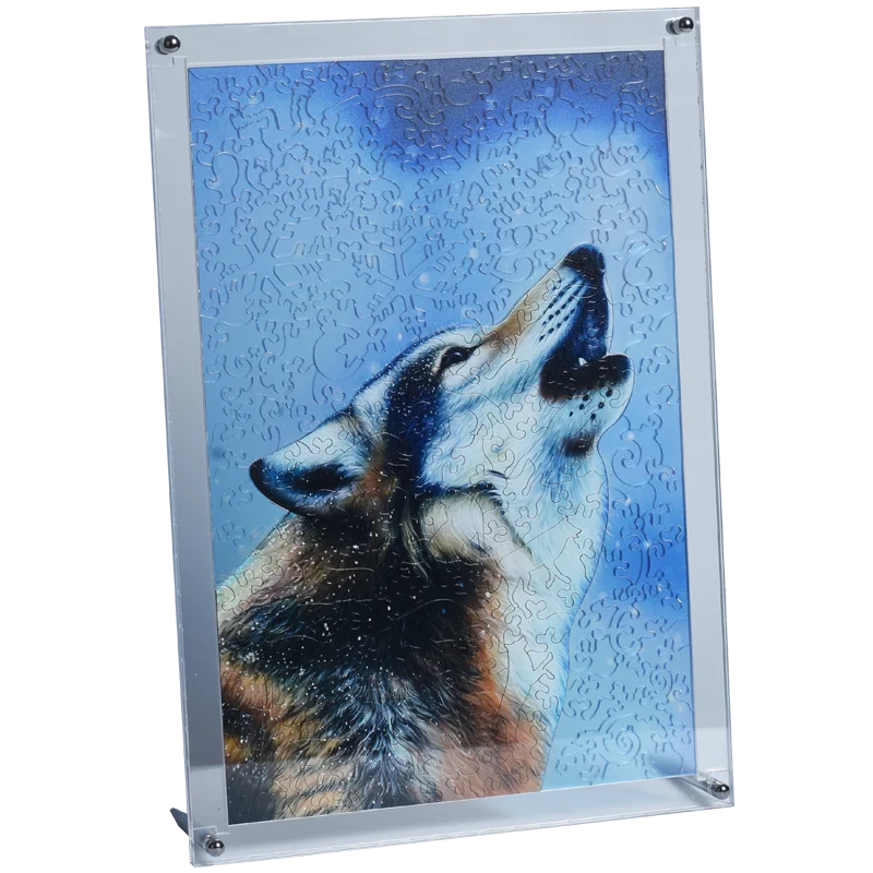 Креативный волк головоломка Деревянный искусство для взрослых умные игры