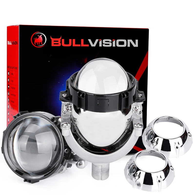 Светодиодная лампа Bullvision H7 LED H4 H1 9005 9006 Bi Светодиодный проекционный объектив 3 0