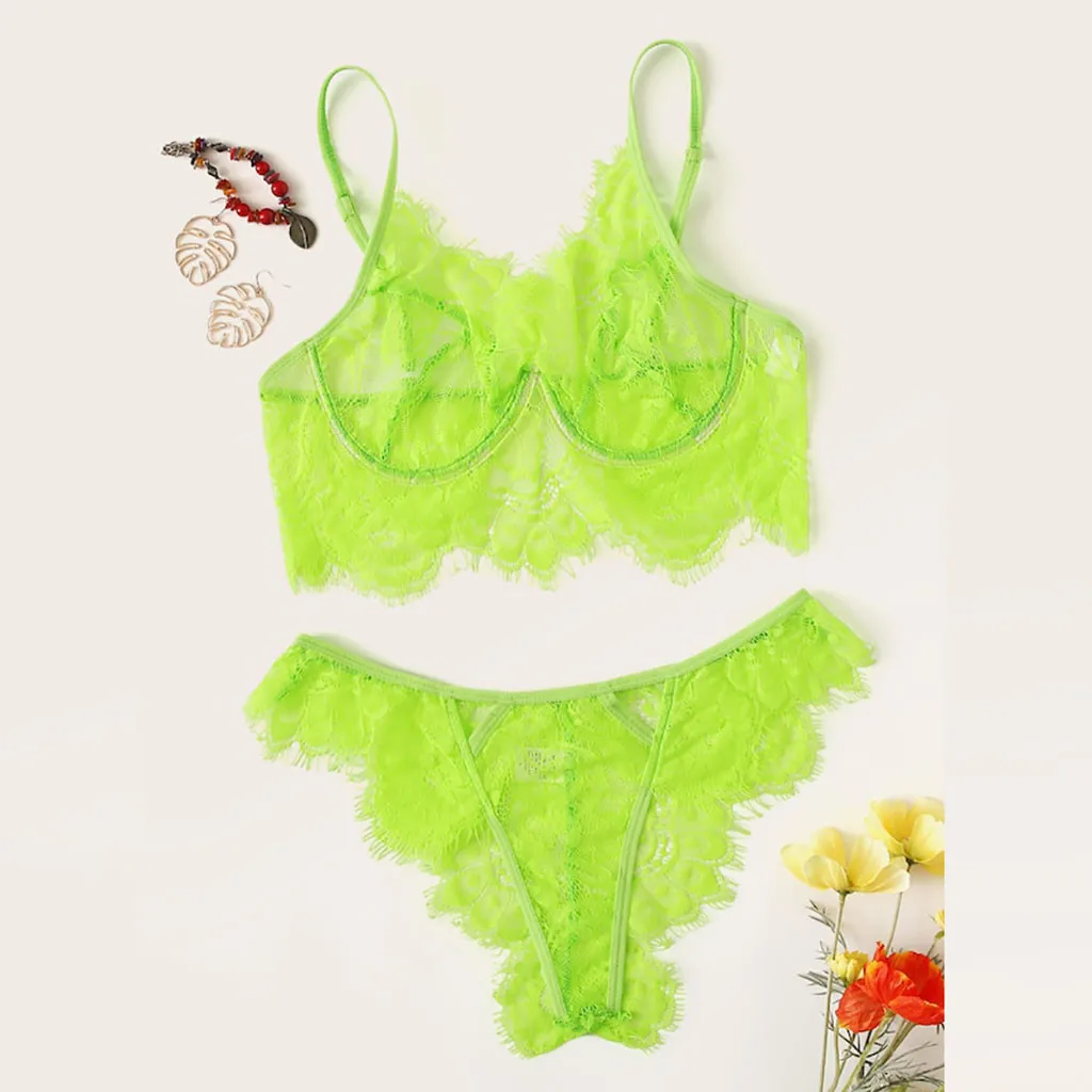 Fashion Beachwear Women's Bra Set Classic Style Solid Colorful Ladies Lingerie Beach Underwear G-String Planty Bra And Panty Set