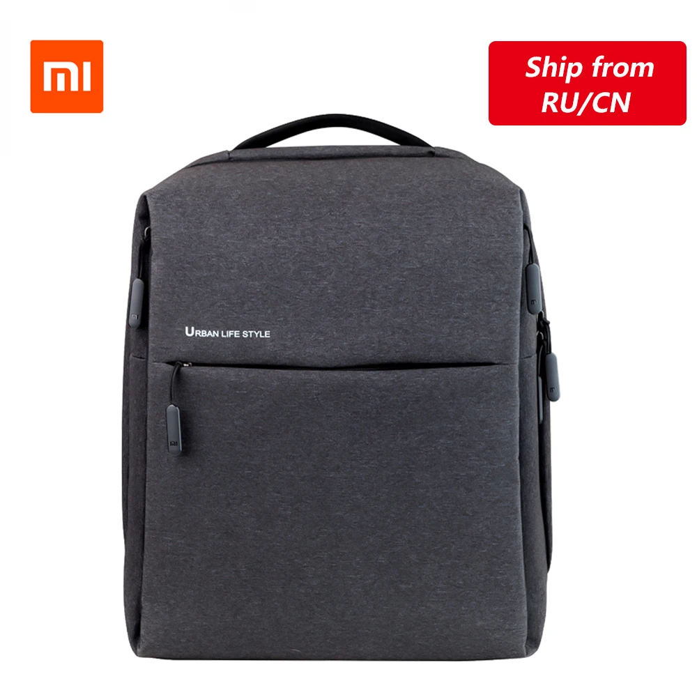 Продажа Оригинальный Xiaomi Mi рюкзак, городской стиль жизни, наплечная сумка, рюкзак, школьная сумка, вещевой мешок, подходит для 14 дюймового ноутбука, ...