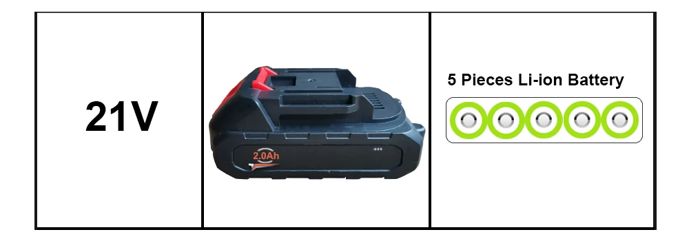 21V Electric Drill Impact Drill Variable Speed Power Tools Rechargeable Screwdriver With Battery Drilling In Steel Wood Ceramic