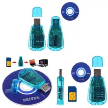 Leitor de cartão usb sim escritor simcard/cópia/clonador/backup gsm cdma wcdma celular ac889