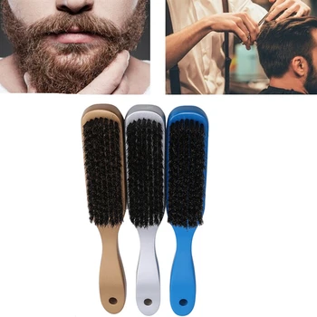 Kaufen Heißer Verkauf Holzgriff Pinsel Harten Borsten Haar Kämme Hohe Qualität Salon Friseur Haar Styling Bart Kamm Pinsel Werkzeuge 1 PC